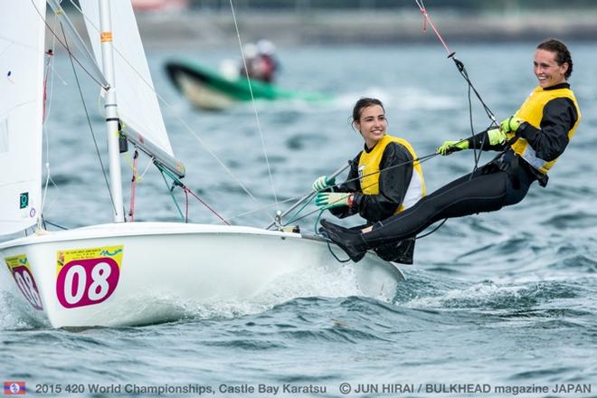 Marta Garrido/María Jesus Dávila (ESP-54986) - 420 World Championships 2015 &copy; Jun Hirai / BULKHEAD Magazine